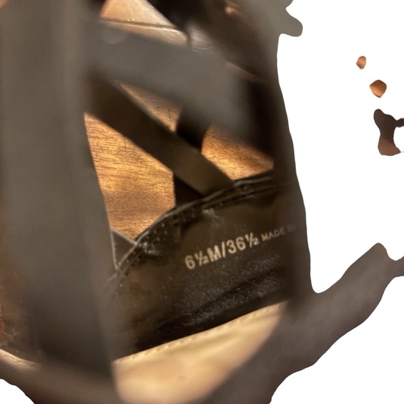 Vince Camuto Black Cut Out Over The Knee stiletto Boots Leather Size 6.5M - Picture 9 of 9